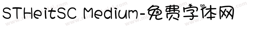 STHeitSC Medium字体转换
